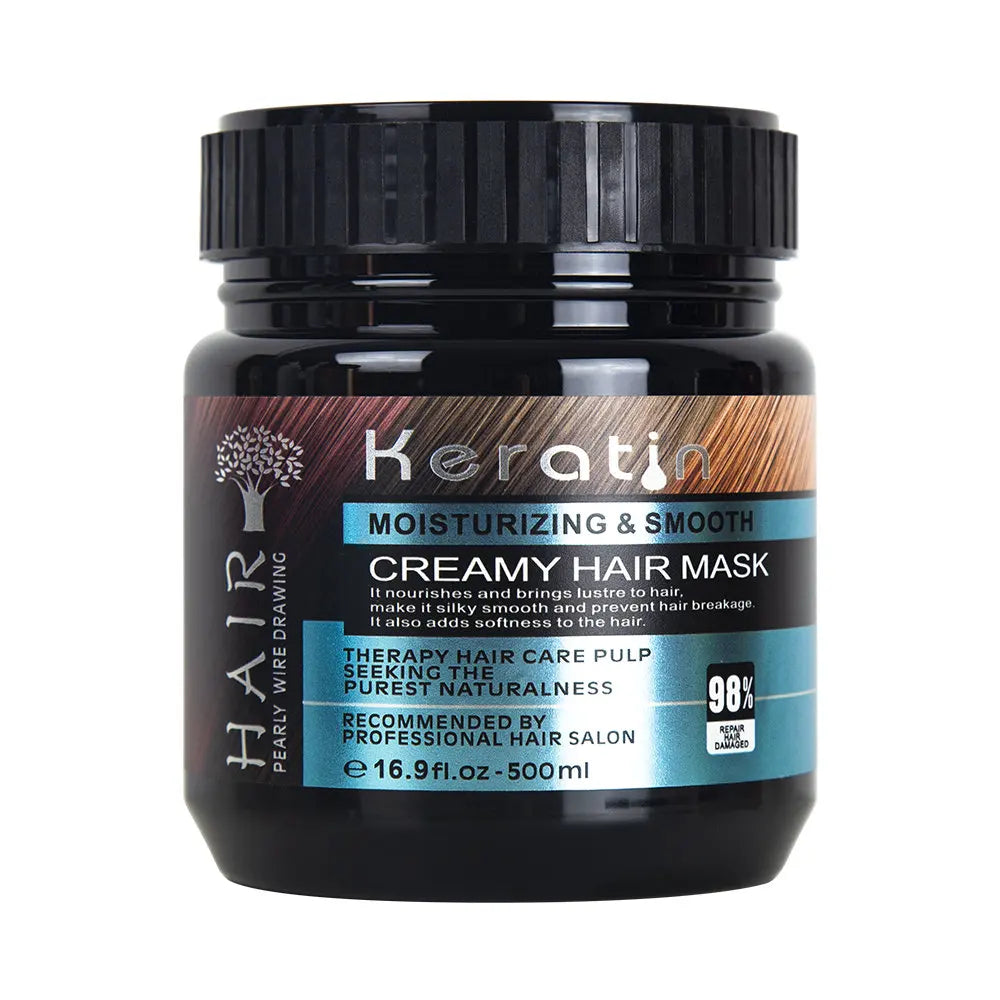 In Stock Wholesale Price Spa Silk Beauty Salon Coconut Private Label Korean Treatment 500ml Brazilian Keratin Hair Mask