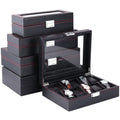 Wholesale 3561012slots Watch Organizer Luxury Carbon Fiber Leather Watch Box for Watches MegaBDM