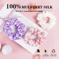 High Quality Silk Scrunchies 19MM 3.5CM 100% Mulberry SilkWomen Accessories for Hair
