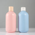 Custom Soft Touch Pink Blue 400ml Empty HDPE Plastic Shampoo Lotion Bottle with Screw Cap