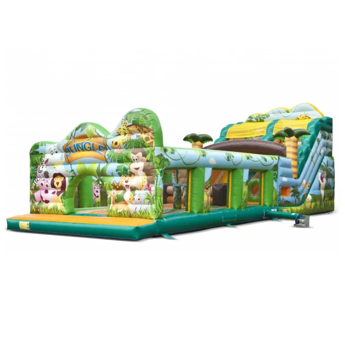 Kids Fun City Commercial Inflatable Bouncer Obstacles Inflatable Bouncer Slide Inflatable Bounce Jumper Bouncer Jump