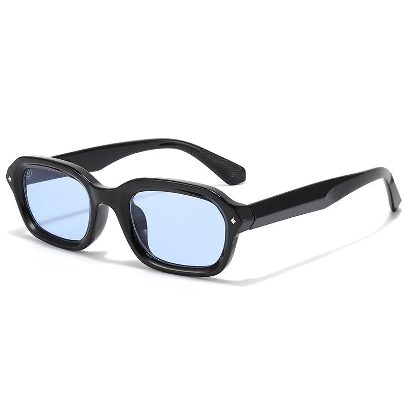 XY-9002 New Square Frame Fashion Sunglasses Individuality Sunscreen Narrow Frame Men's and Women's Hot Sunglasses