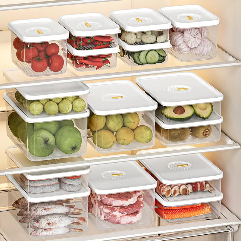OWNSWING Food Storage Container Stackable Portable Freezer Storage Container Plastic Food Container With Lid