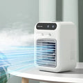 Small Air Cooler Fan Upgraded Mini Personal Water Ice Cooling Fan Portable Air Conditioner With 2 Speeds for Everywhere