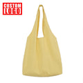 Custom logo Colored Blank Cloth Bag Women's Cotton Shopping One Shoulder Canvas Bag
