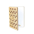 Hot Sale Handmade Special Music Wish Card Best Wishes Card Christmas Bamboo Greeting Cards