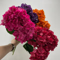 I719 5-heads Butterfly Hydrangea Flowers Artificial Flower Decorative Multi Forks Wedding Ceiling Decoration