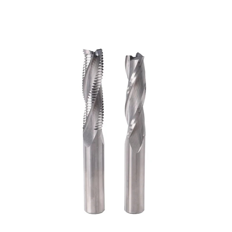 Solid Carbide Spiral End Milling Router Bits 8mm/10mm/12mm/16mm/20mm Cutting Diameter for CNC Roughing Spoilboard OEM/ODM