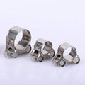 201 304 316 Stainless Steel Carbon Steel Euro Heavy Duty Pipe Clamp 4" 5" 6" Inch ID Range European Strong Hose Clamp