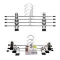 Manufacturer Wholesale Stainless Steel Metal Glossy Finish Space Saving Trousers Pants Skirt Hanger Clips for Living Room Use