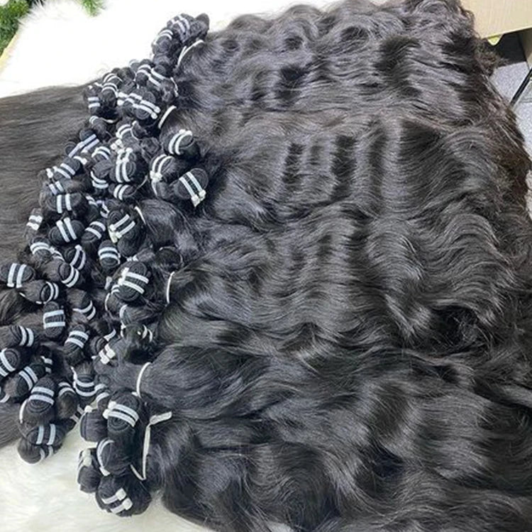 Raw Indian Hair Bundles Vendor Unprocessed Virgin Cuticle Aligned Indian Raw Human Virgin Hair Extension Bundles Unprocessed