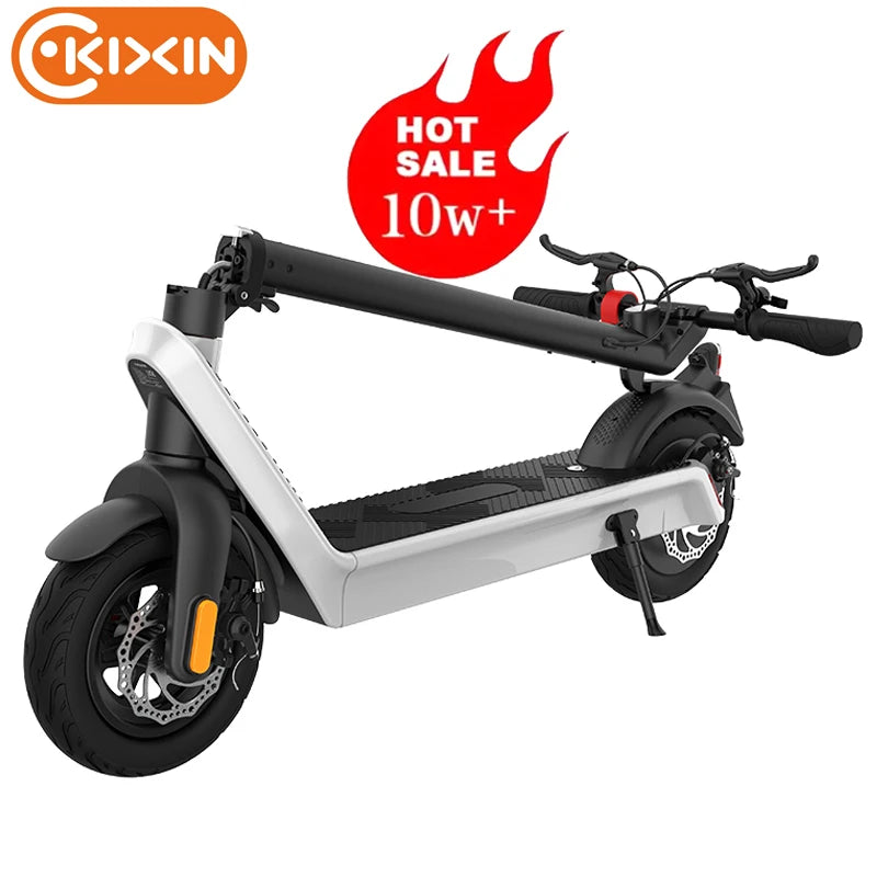 KIXIN Uk Eu Wholesale Cheapest X9 PLUS Foldable Skateboard New 10 Inch 500w Long Range Off Road Kick Scooter Electric Adult