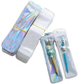 Custom Beaded Pen Packing Holographic Valve Bag Clear Translucent Tableware Watchband Gift Packaging Case Box for Beadable Pen