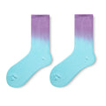 In Stock Trendy Tie-Dyed Tube Socks Medium Gradual Crew Length for Men Women for Daily Basketball Sports Skateboarding Hip Hop