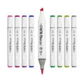 Bview Art Japan Tip Nib Twin Tip Alcohol Based Brush Marker for Artist Drawing