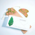 DIY Natural Green Jade Stone Gua Sha Facial Customized Logo Face Body Massager Guasha Scraping Board for Anti Aging