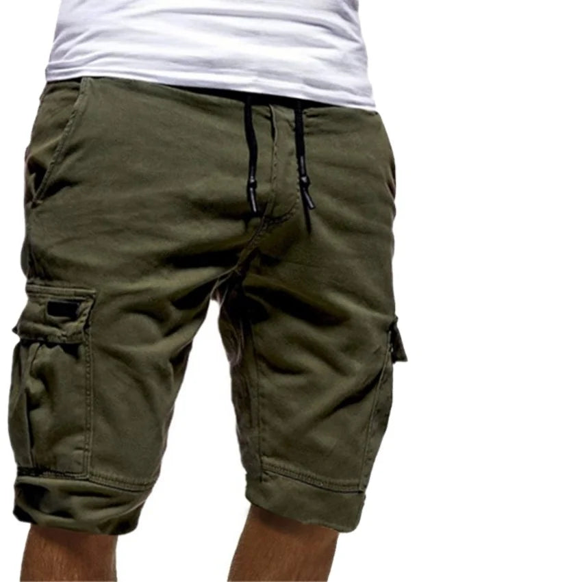 MOTE-MH113 Summer New Style Men's Shorts Fashion Over Size Shorts Men Solid Color Drawstring Overalls Shorts Factory Wholesale