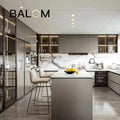 U Shaped with Island Cabinet Factory Directly Modular Ready to Assemble Hot Selling Modern  Kitchen Cabinet