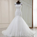 S082Q 2023 Long Lace Japanese and Korean Temperament White Trailing Mid-waist Dream Mermaid Cheap Wedding Dress