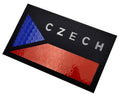 Customized 5*8 CM Czech Republic Flag IR Infrared Reflective Patch Czechia National DIY  Emblem Armband Badges