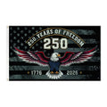 Factory Custom 3x5ft Black Eagle USA 250 Years Flag Polyester United States 250th Commemorative Patriotic Banner
