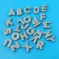 STOCKED Original China Factory 8mm 10mm Alphabet Rhinestone Diamond Slide Letter