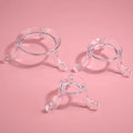3 Sizes PS Clear Anti-Rust Freestanding Crystal Ball Holder Display Stand Golf Ball Egg Base Display Sphere