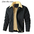 USA Size Winter Jacket Men Cotton Coats Street Men Safari Tactical Jacket Lined With Fur Work Jacket Ropa Hombre