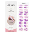 Hot Uv Gel Supplier Custom Semi Cured Gel Nail Art Decoration UV Polish Gel Wraps Sticker