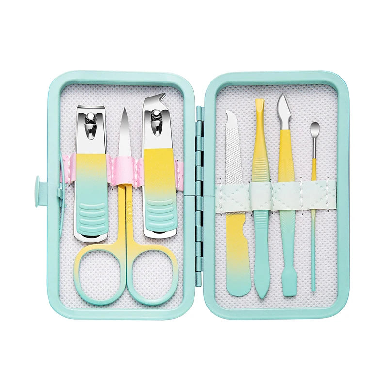 Popular 7pcs /10pcs/12pcs/18pcs Nail Clipper Manicure Sets