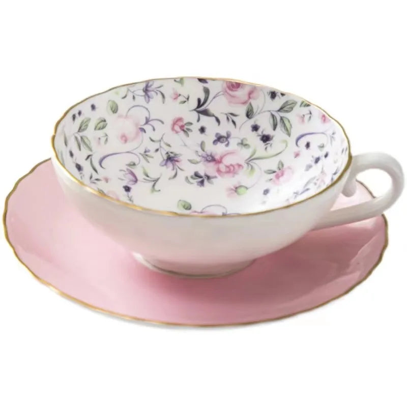 British Classic Custom Bone China Coffee Mug Saucer