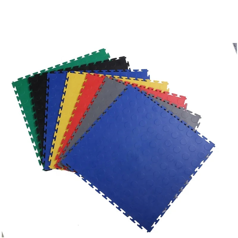 PVC Factory Wholesale Plastic Interlocking Garage Floor Tiles Removable Pp Grate Panel for Car Detailing Shop