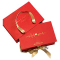 Customized Paper Ribbon Carton Para Regalo Regalos Por Mayor Personalised Gold Wedding Favour Gift Box