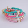 2025 Boho Jewelry Choker Handmade Colorful Freshwater Pearl Heishi Beads Polymer Clay Necklace