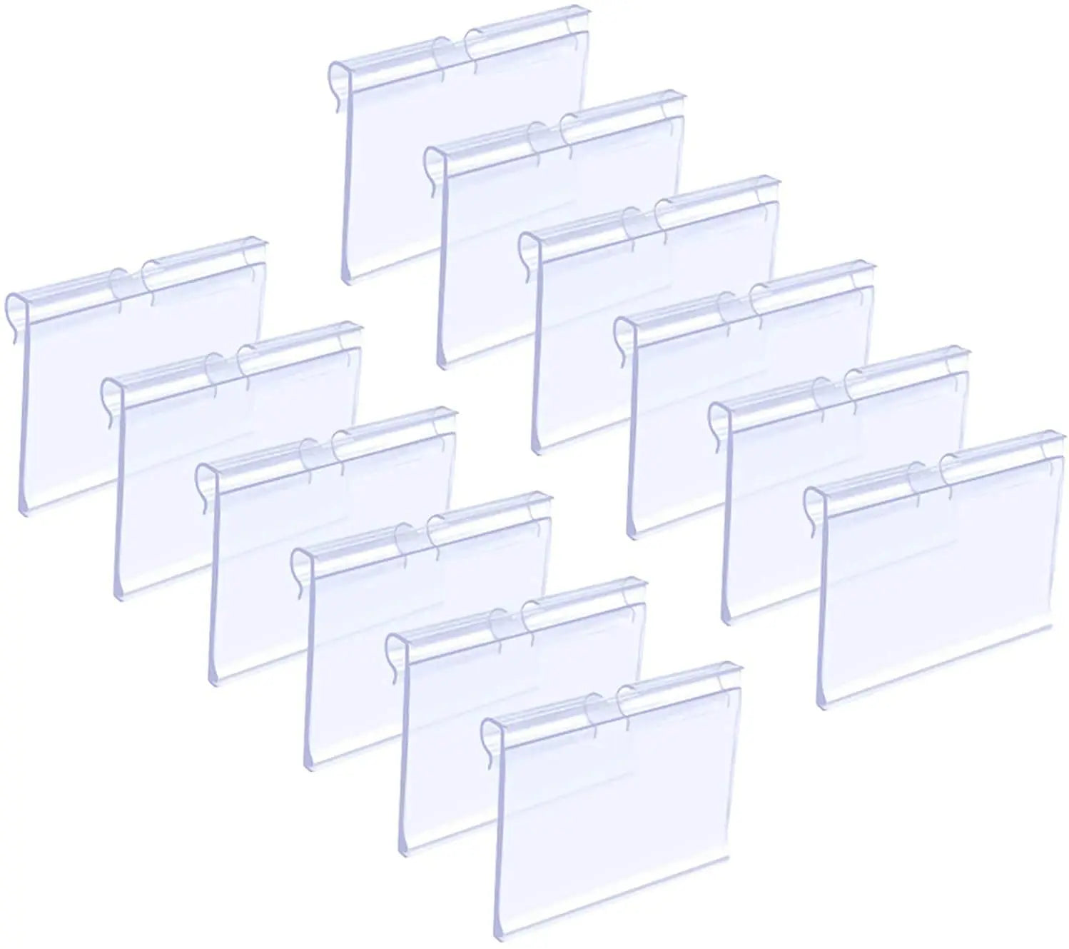 Wholesale Price Tag Label Clips Sign Holder Wire Shelf Retail PVC Sign Display Stand Price Card for Supermarket Shopping Mall