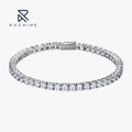 Rochime Elegant  Diamond  Tennis  Bracelet  925 Sterling Silver Rhodium Plated Fine Jewelry for Girls