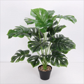 Green Monstera Artificial Tree 42inch 5-8 Years Long Branch Plastic Fake Tropical Green Decorative Element Garden Living