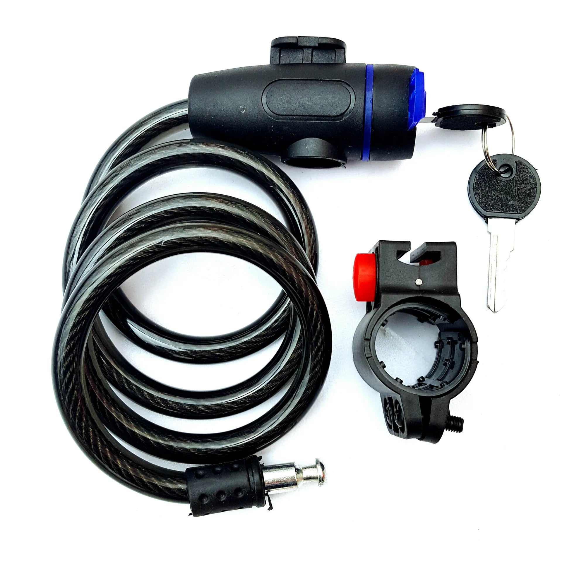 Mountain Bike Lock Metal Ring Steel Cable Rope Hardware Material Suitable for MTB Bicycle Parts