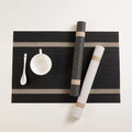 Popular Non-slip Washable PVC Table Mats Woven Vinyl Placemat Custom Heat-resistant Place Mats
