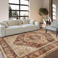 Area Rug Super Soft Ultra-Thin Washable Anti-Slip Backing Rugs for Living Room Foldable Machine Washable Carpet Microfiber