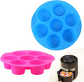 Reusable Nonstick Silicone Muffin Pan and Air Fryer Cupcake Tray 110g Baking Mold and Oval Cake Pans Accessory