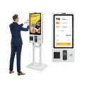 24 27 32 Inch Pos Fast Food Touch Screen Coffee Shop Ordering Machine Self-service Kiosk for Restaurant