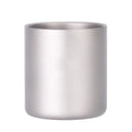 Titanium Double Wall Cup Water Coffee Tea Mug with Foldable Handle Ultralight Camping Tableware Hiking Accessories