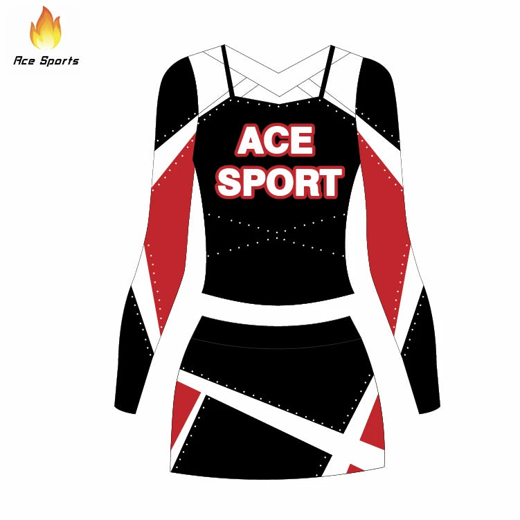 Ace Sports Top Selling Florid Printed Leotards Wholesale Price Sleeve Leotards Youth Girls Dance Wear All Star Cheer Uniform