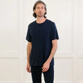 Custom Men's Ultra Soft Silky Bamboo Viscose Crew Neck T-Shirt Classic Plain Casual Design in Knitted Fabric