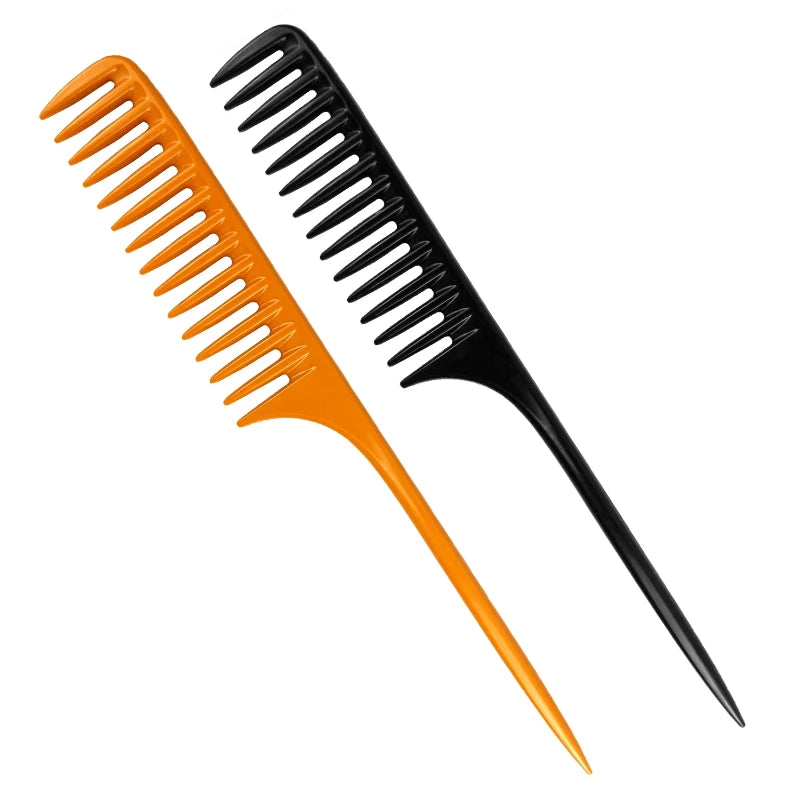 Hair Brush Comb Anti-Static Hair Styling Hairdressing Barber Comb Solid Color Long Comb