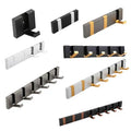 New Wall Hanging Decorative Metal Hook Living Room Wardrobe 1-8 Hidden Folding Clothes Hook