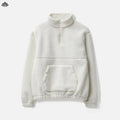 Winter Products Custom Design 100% Polyester Quarter Zip Heavyweight Pullover Polar Fleece Jacket Man in Winter