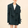 TWOTWINSTYLE New Loose and Slimming Solid Color Suit Design Sense Suit Jacket Fashionable and Stylish Outerwear