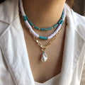Handmade Boho Best Friend Colors Soft Polymer Clay Bead Beaded Fashion Jewellery Necklace 3 Layers Outfit Necklaces Jewelry